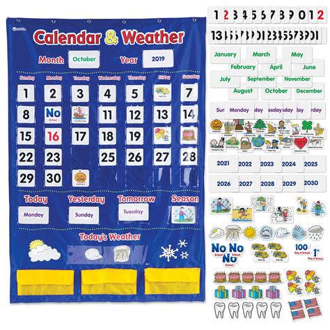 Buy Learning Resources & Weather Pocket Chart - Classroom , and Weather ...
