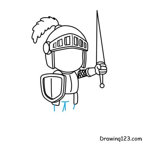 Schritt 9: Zeichnen Sie weitere Eisenschuhe des Ritters