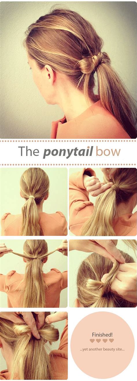 Easy Ponytail Tutorial 的图像结果