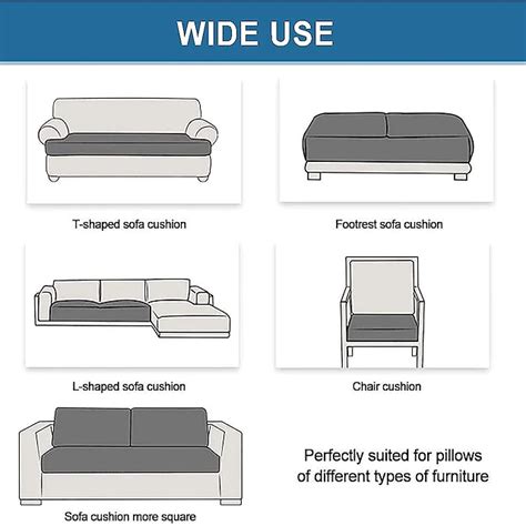 Stretch Sofa seat Cushion Cover Slipcover Elastic Couch Armchair ...