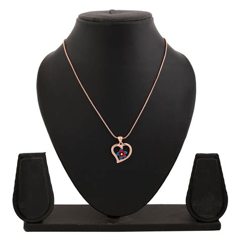 Heart-Shaped Enamel Pendant for Romantic Soft Styling – Estele