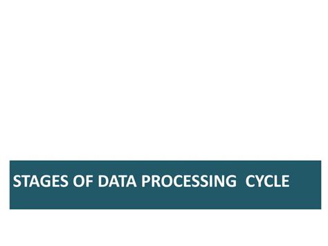 Data Processing Cycle in Computer Studies 的图像结果