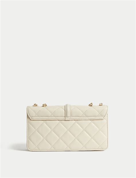 Buy Quilted Chain Strap Cross Body Shoulder Bag at Marks & Spencer