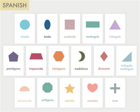 Printable shapes in spanish and english - scribelua