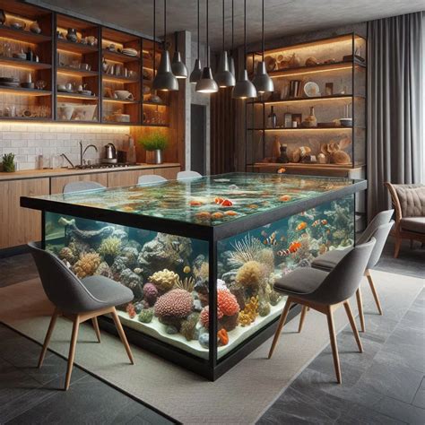 Aquarium-Inspired Dining Table: A Mesmerizing Centerpiece for Your Home ...