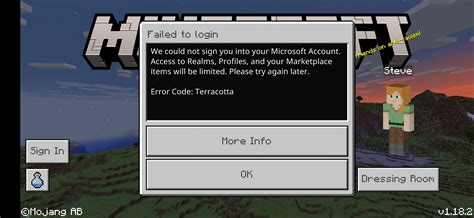 Image result for Minecraft Error Code Terracotta PC