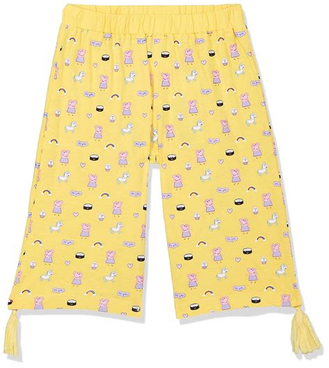 Peppa Pig By Toothless Girl's Regular fit Trousers (PPPGCR2473_Yellow_4 ...