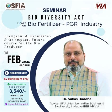 Seminar : Bio Diversity Act, Tuli Imperial Hotel, Nagpur, 15 February ...