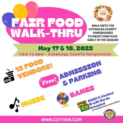 2025 Cuyahoga County - Fair Food Walk Thru , 19201 E. Bagley Road ...