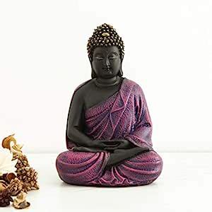 Home Centre Polyresin Corsica Buddha Figurine, Standard, Purple, 1 ...