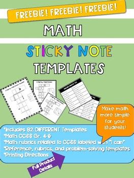 Image result for Math Sticky Notes
