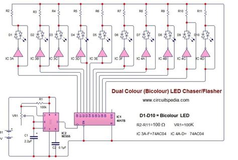 Simple Dual LED Blinking Circuit 的图像结果