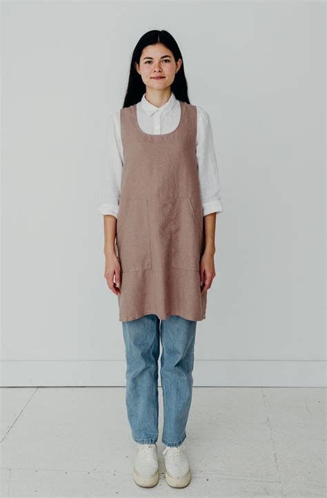 Pinafore Aprons | Order Linen Pinafore Aprons with Pockets - Portland Apron Company