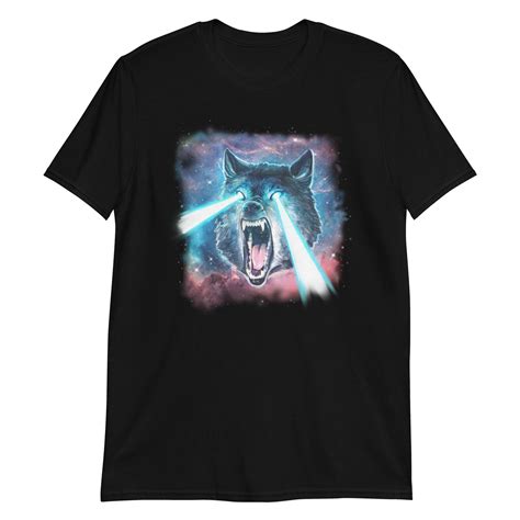 Realistic Wolf Tshirt Wolf in Space Tee Wolf Lover Tshirt - Etsy