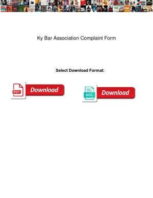 Fillable Online Ky Bar Association Complaint Form scenyx. Ky Bar ...