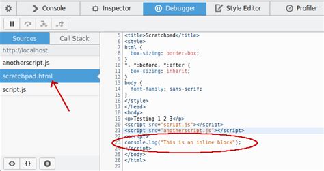 Firefox JavaScript Debugger 的图像结果
