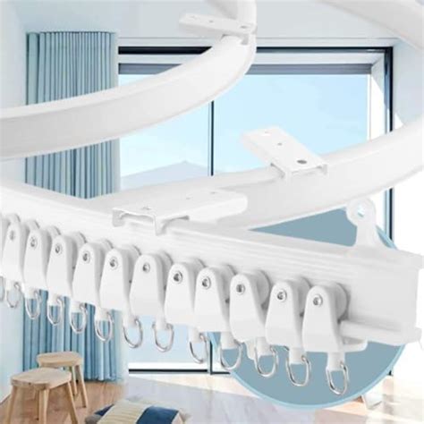Buy DEEGAA MART Flexible Ceiling Curtain Track Rail, 10 Feet Length ...
