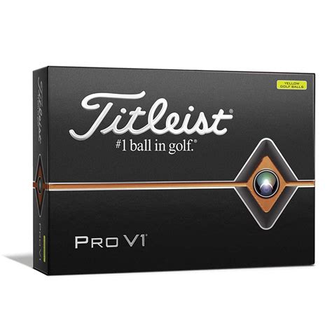 Titleist 2019 Pro V1 Golf Balls | Yellow Golf (One Dozen) : Amazon.in ...