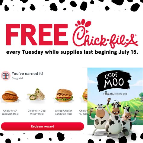 Win Free Chick-fil-A Every Week in the Code Moo Digital Game (2025 ...