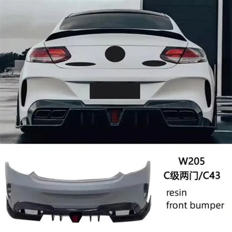 Body Kit for Mercedes-Benz C-Class W205 C43 C63 Wide Body Modified Fro ...