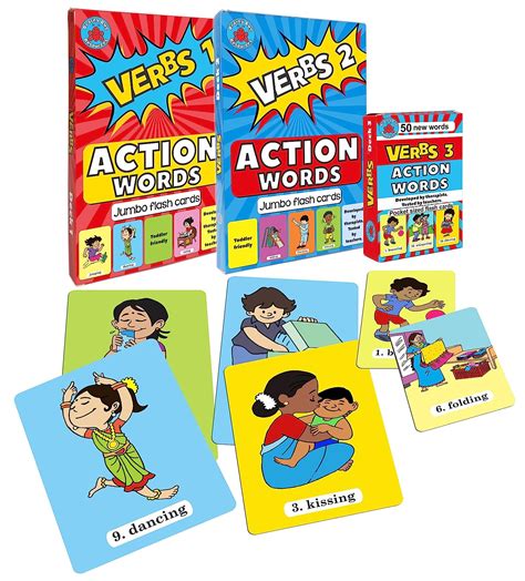 Buy 100+ Action Words | 60 Large Cards, 50 Small Cards | Action Words ...