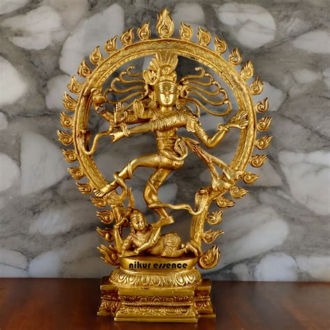 Solid Brass Nataraja Shiva idol - 20 inches – Nikur Essence