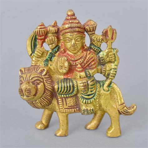 Shop | Brass Sherawali Mata Idol | God Statue Online | Satvikstore.in ...