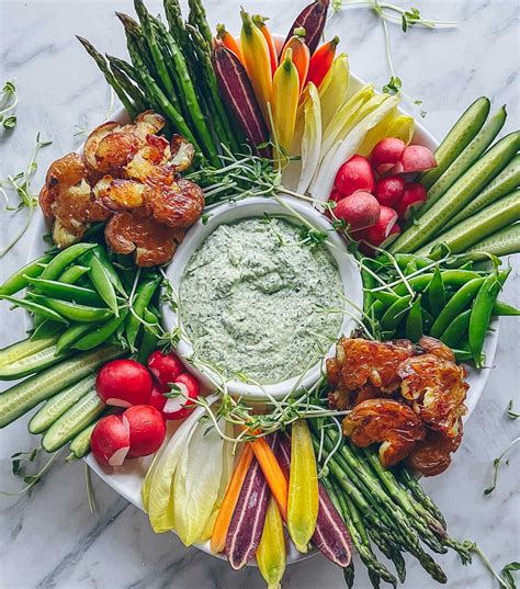 Greek Goddess Dip With Vegetable Crudité - A Cultivated Living