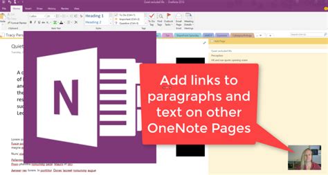 Image result for Link Paragraphs in OneNote