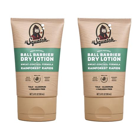 Amazon.com : Dr. Squatch Ball Barrier Dry Lotion, No Mess Body Powder ...