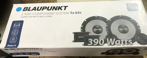 BLAUPUNKT Tx 65c 6.5 inches(165mm) Two-Way Component Car Speaker System ...