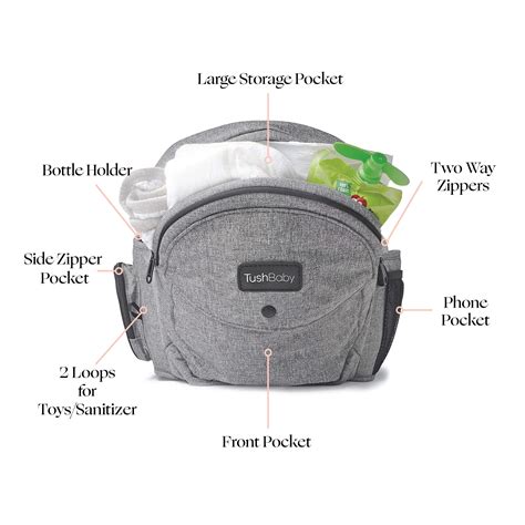 Snapklik.com : Tushbaby - Safety-Certified Hip Seat Baby Carrier - Moms ...