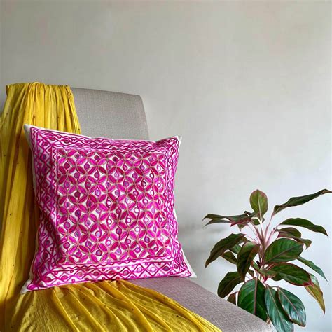 Shades Of Pink Cushion Cover | Atrangi Studio