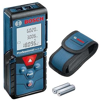 BOSHC GLM 40 Professional Digital Laser Measure with 2 Batteries ...