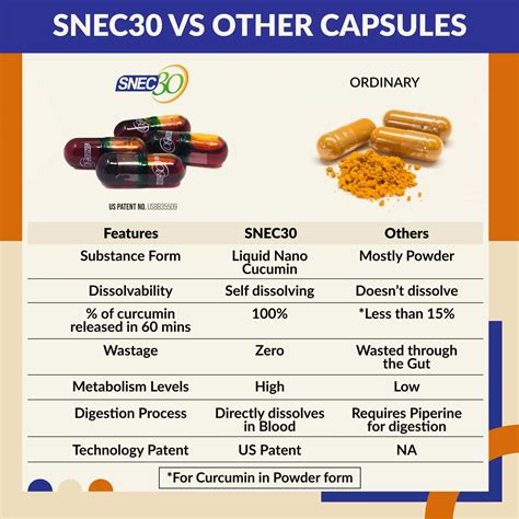 Buy SNEC 30 - NANO CURCUMIN TURMERIC CAPSULES PACK OF 60 CAPSULES ...