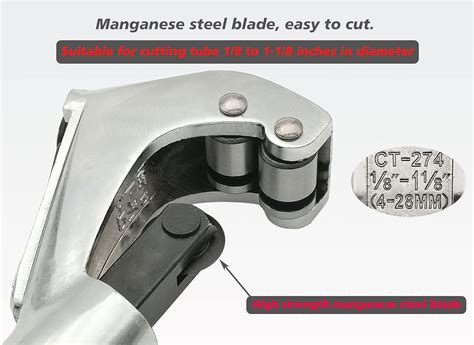 Buy Pipe Cutter, Tubing Cutter Tool 1/8 to 1-1/8 Outer Diameter, Copper ...
