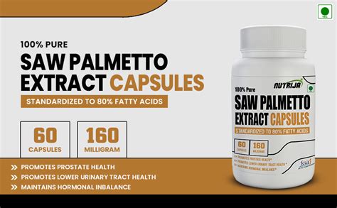 Buy NutriJa Saw Palmetto Extract 160mg - 60 Capsules | Balances ...