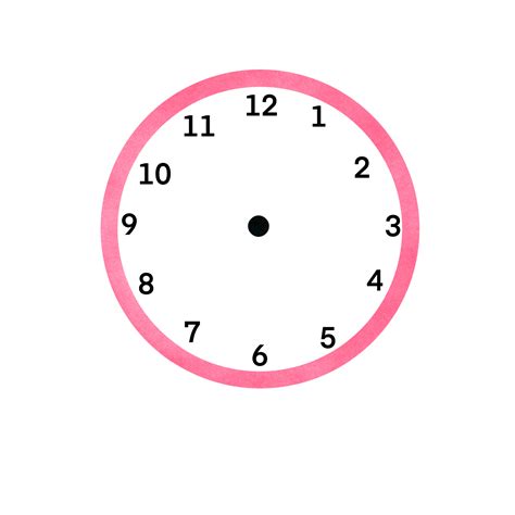 The clock has no hands. 34597472 PNG