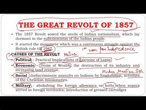 The Revolt of 1857 Video Lecture - Crash Course for UPSC Aspirants