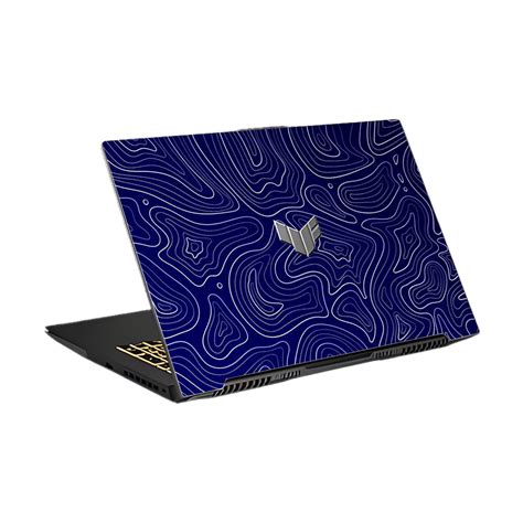 Deep Blue Contour Depths Asus TUF Gaming F17 FX707Z Laptop Skin