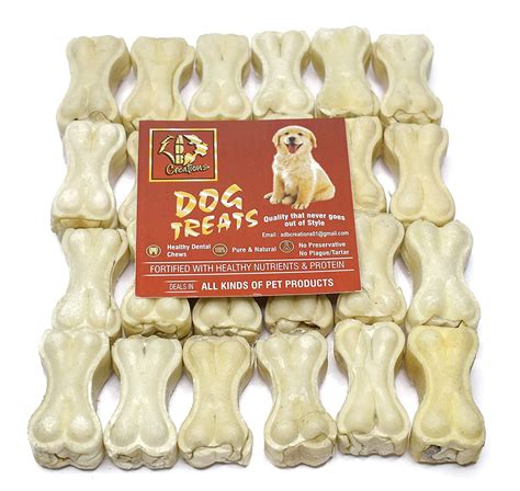 Buy ADB Creations - Chicken Flavor Rawhide Bones for Dogs | 2 Inch ...