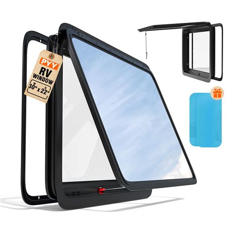 PYY RV Exit Window - 30" W X 22" Aluminum Alloy Horizontal Camper ...