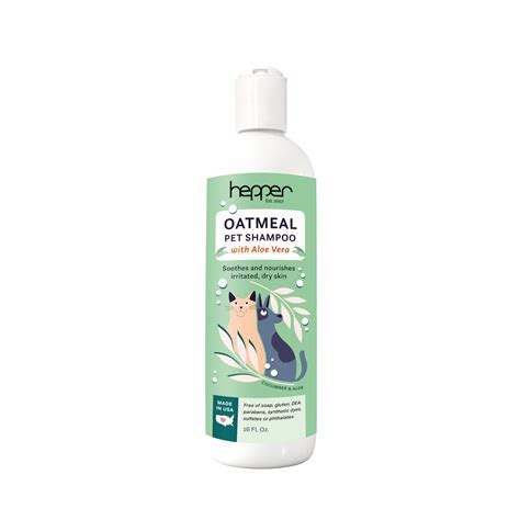 Hepper Oatmeal Shampoo for Dogs, Cats and Other Pets - All Natural Pet Shampoo: No Dog Soap, Cat ...
