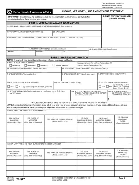 2012-2026 VA 21P-527 (Formerly 21-527) - Blank Fillable Template | Fill ...