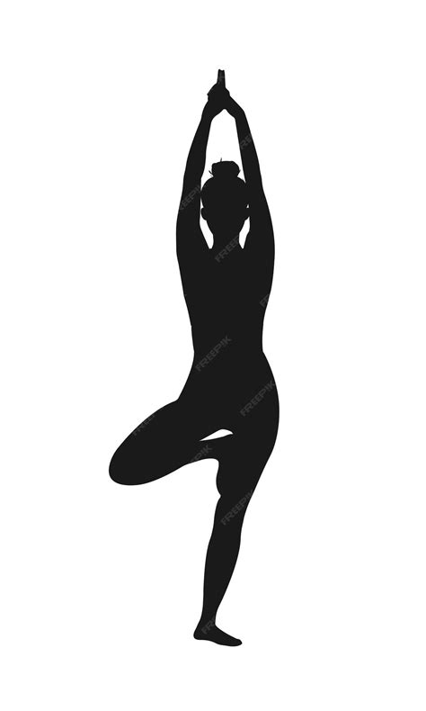 Tree Pose Yoga Silhouette
