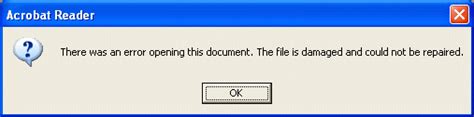 Image result for PDF Error Message