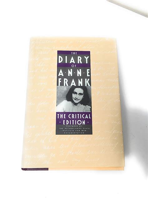 The Diary of Anne Frank (Critical Edition) : Frank, Anne: Amazon.in: Books