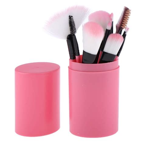 Luli 12 Pieces Of Wooden Handle Makeup Brush Set Storage | Desertcart INDIA