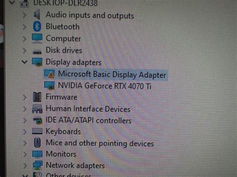Image result for Microsoft Basic Display Adapter Error