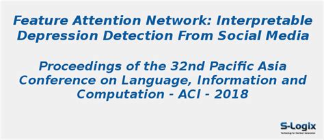 Interpretable Depression Detection from Social Media | S-Logix